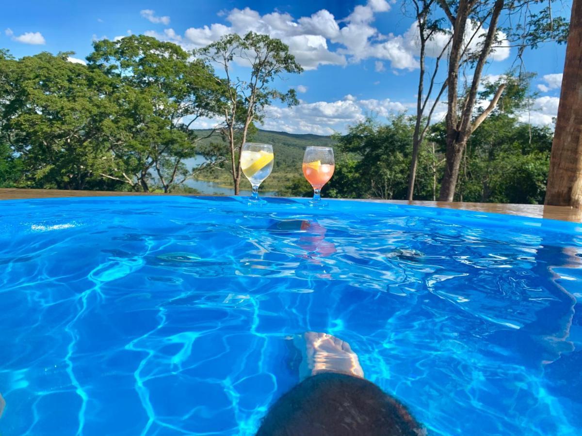 Alexania Chale Com Jacuzzi Vista Do Lago מראה חיצוני תמונה